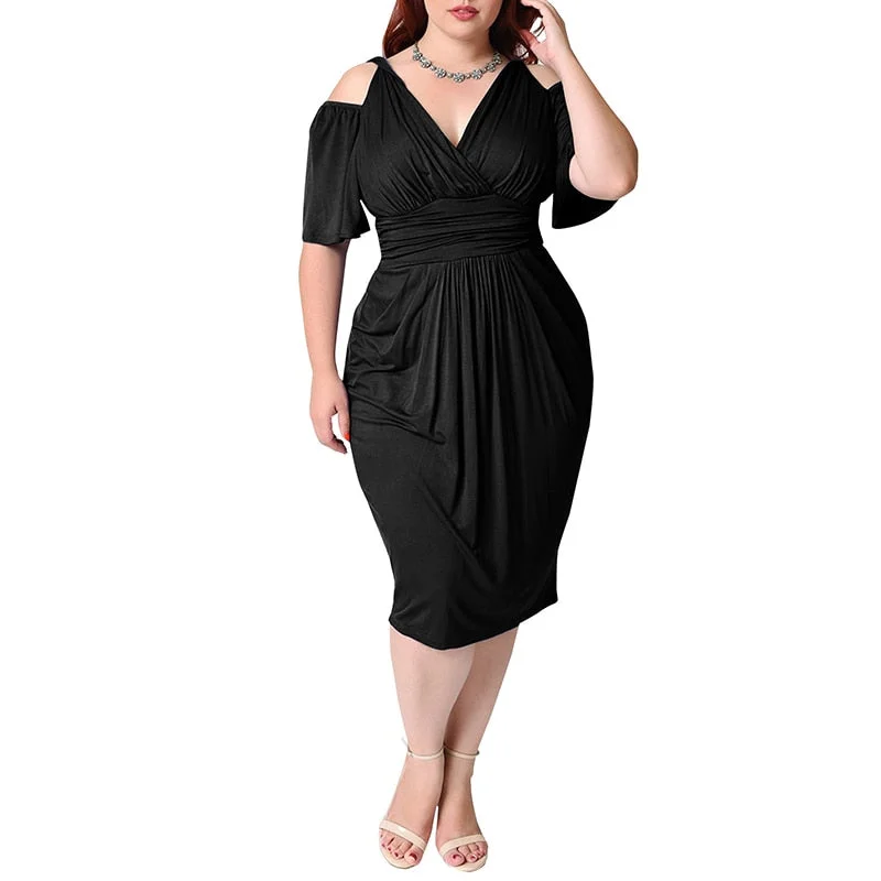 Women's Bodycon Dress with Rhinestones -Sexy Elegant Off Shoulder Tight Waist Dress Women Summer Solid Elastic Club High Waist Broadcloth Bodycon Party Dress