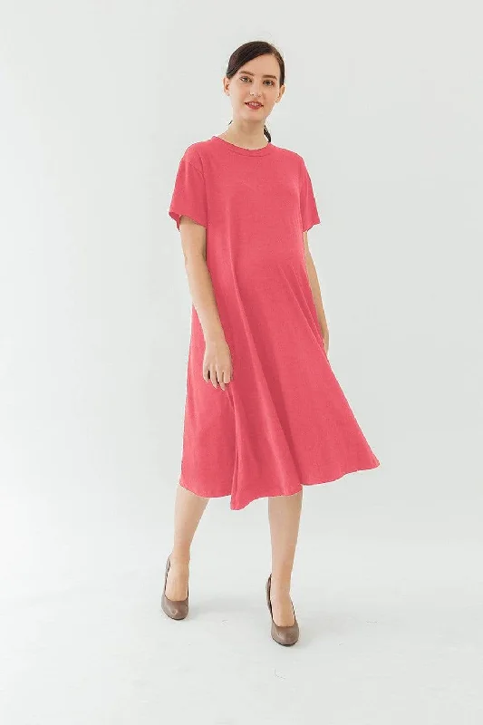Boho-Chic Maternity Dresses for Bohemian Style -Short Sleeves Bonnie A-line Maternity Dress Tulip Boho-Chic Maternity Dresses for Bohemian Style -Short Sleeves Bonnie A-line Maternity Dress Tulip