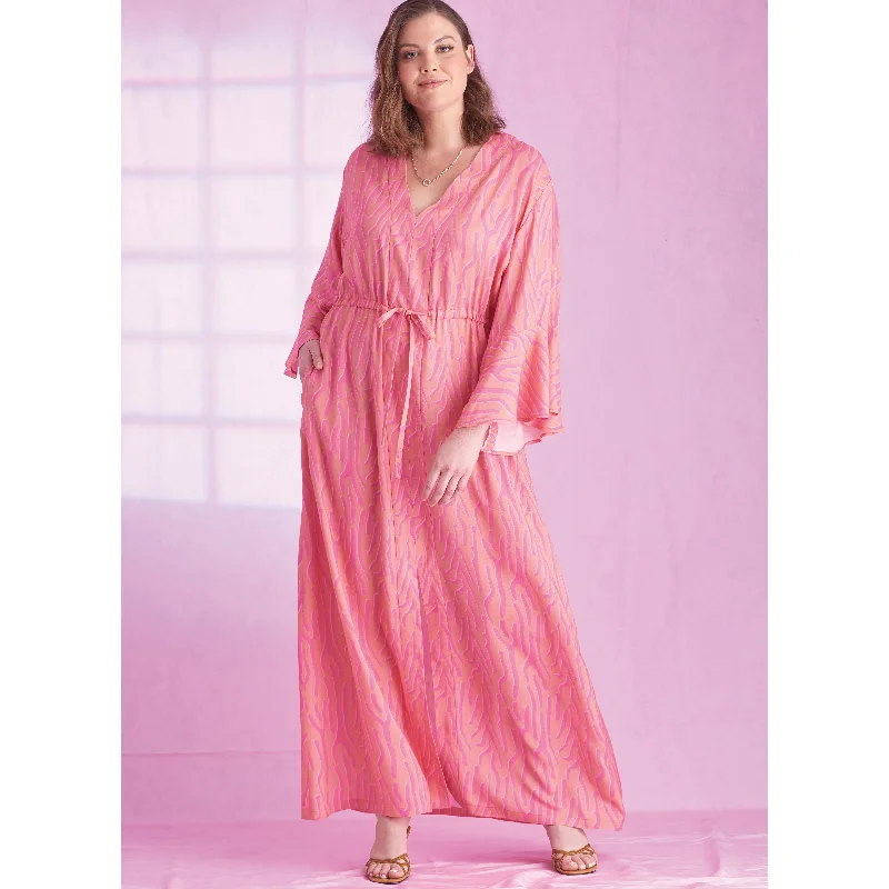 Wrap Dress with Floral Print -Satin Wrap Dress for Night Out -Simplicity Sewing Pattern 9603 Women's Caftans and Wraps Wrap Dress with Floral Print -Satin Wrap Dress for Night Out -Simplicity Sewing Pattern 9603 Women's Caftans and Wraps