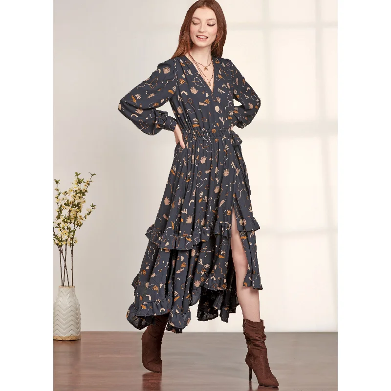 Wrap Dress for Cocktail Party -Sexy Wrap Dress for Date Night -Simplicity sewing pattern 9639 Misses' Midi Wrap Dress Wrap Dress for Cocktail Party -Sexy Wrap Dress for Date Night -Simplicity sewing pattern 9639 Misses' Midi Wrap Dress