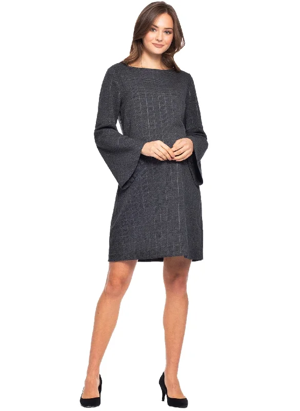 Maternity Dresses with Ruching for Fit -Skye Maternity & Nursing Dress - Brilliant Grey Maternity Dresses with Ruching for Fit -Skye Maternity & Nursing Dress - Brilliant Grey