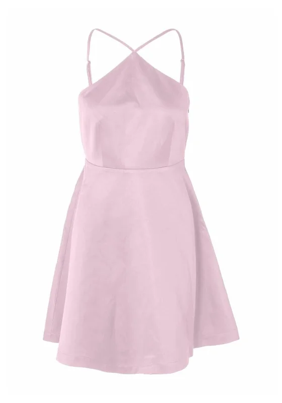 Warm Wool Shirt Dress-Selected Femme Faresia Short Dress, Cradie Pink