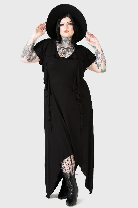 Women's Strapless Floral Maxi Dress-Spectral Galaxy Maxi Dress [PLUS]