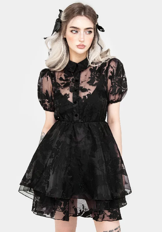 Women's Short Sleeve Shirt Dress-Spectre Layered Mini Shirt Dress