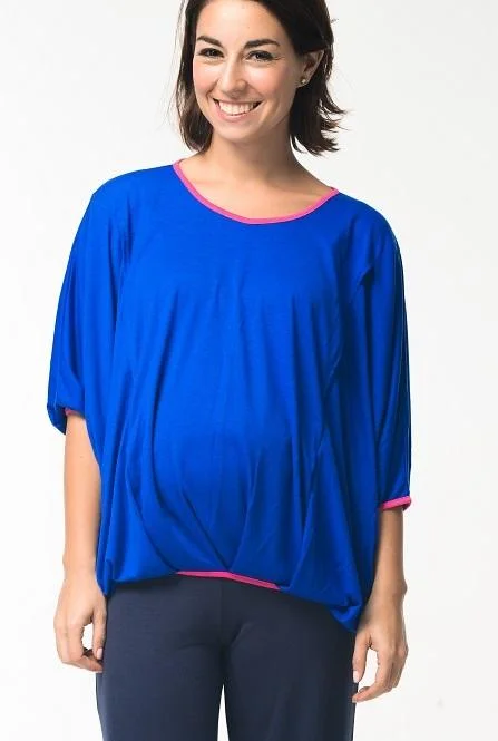 Maternity Dresses with Button-Detail Front -Madge Zip Maternity Top Ryl