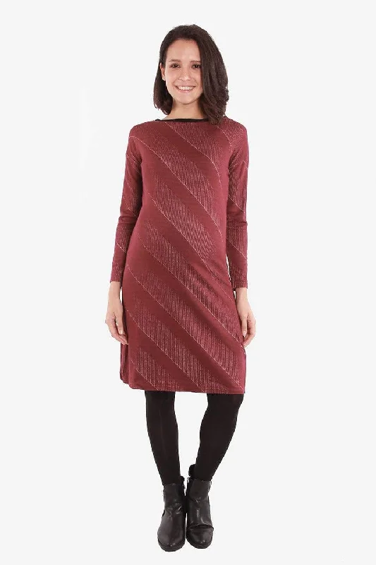 Maternity Dresses with Empire Bodice -Colette Bateau Neck Dress Maroon | Spring Maternity Maternity Dresses with Empire Bodice -Colette Bateau Neck Dress Maroon | Spring Maternity