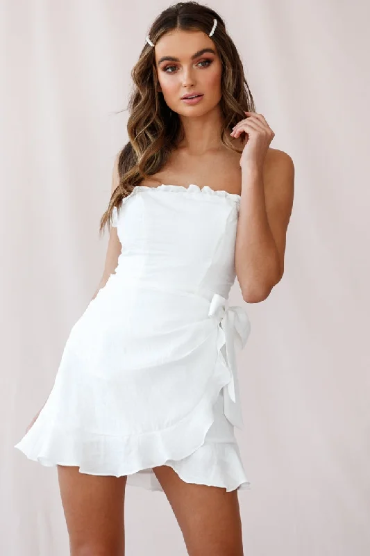 Wrap Dress with Flattering Fit-and-Flare -Red Satin Wrap Dress -Stacey Frill Bustier Wrap Dress White Wrap Dress with Flattering Fit-and-Flare -Red Satin Wrap Dress -Stacey Frill Bustier Wrap Dress White