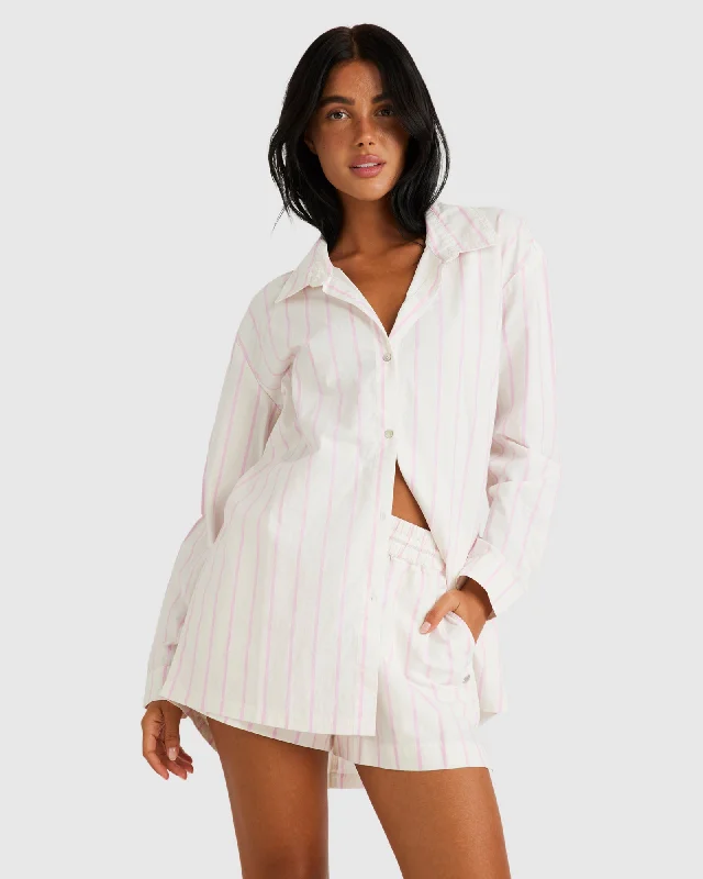 Button-up Plaid Shirt Dress-Womens Sun And Sand Shirt Dress