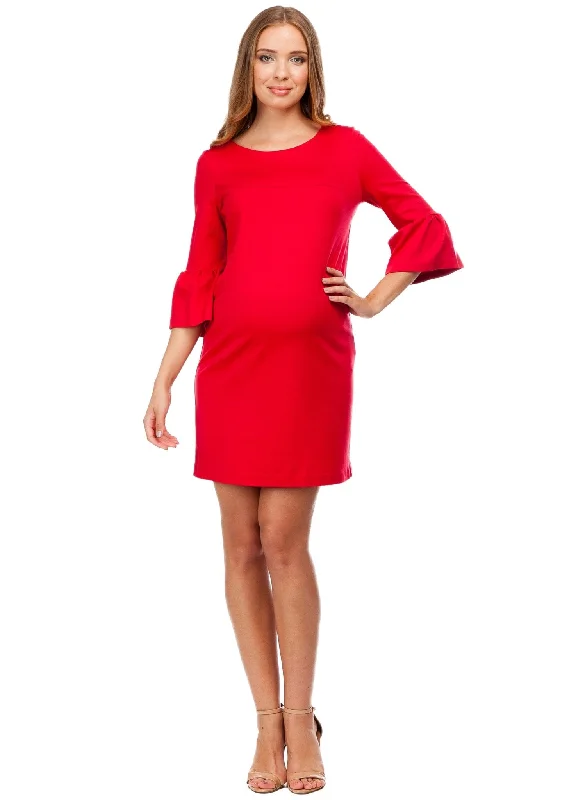 Maternity Dresses for Pregnant Women -Taormina Nursing Maternity Dress - Strawberry Maternity Dresses for Pregnant Women -Taormina Nursing Maternity Dress - Strawberry