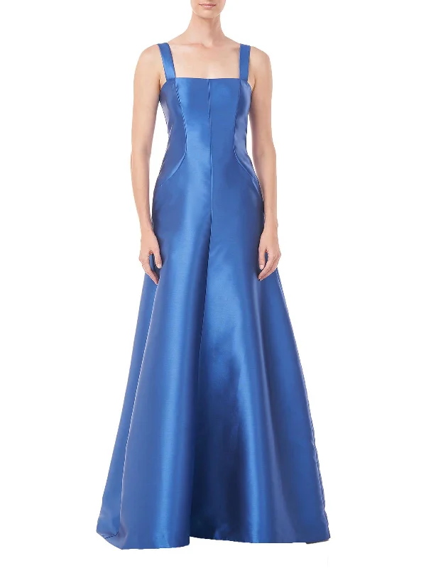Twisted Bodice Party Dress for Trendy Appeal -Tatiana Womens Satin Maxi Evening Dress Twisted Bodice Party Dress for Trendy Appeal -Tatiana Womens Satin Maxi Evening Dress
