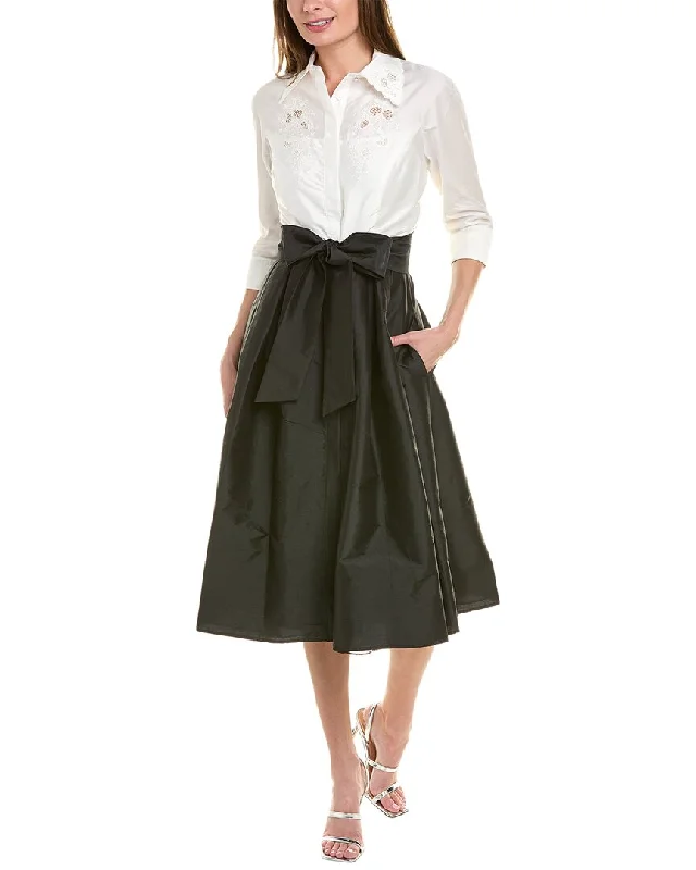 Vintage Inspired Party Dress for Retro Glam -Teri Jon by Rickie Freeman Taffeta Cocktail Dress Vintage Inspired Party Dress for Retro Glam -Teri Jon by Rickie Freeman Taffeta Cocktail Dress