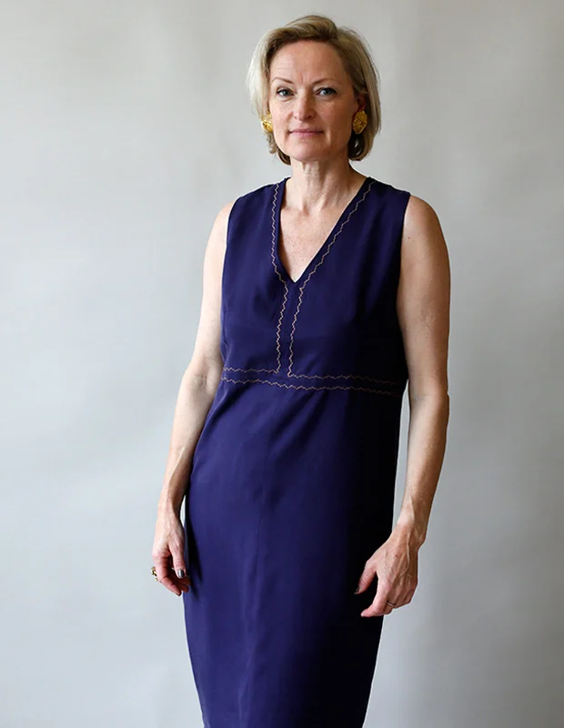 Black Silk Slip Dress for Cocktail -Women's Satin Slip Dress with Lace-up Detail -The Maker's Atelier Slip Dress