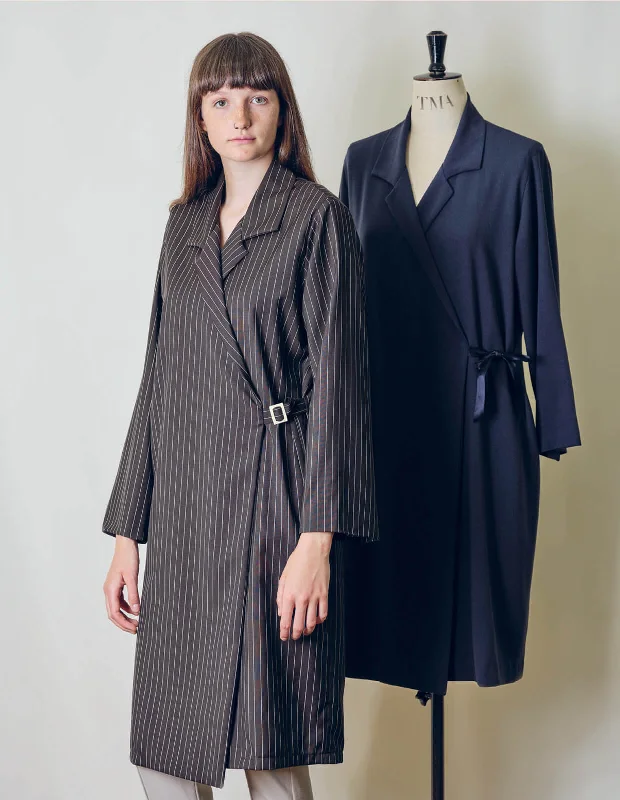 Wrap Dress with Adjustable Fit -Wrap Dress with Asymmetric Hem -The Maker's Atelier Woven Wrap Dress Wrap Dress with Adjustable Fit -Wrap Dress with Asymmetric Hem -The Maker's Atelier Woven Wrap Dress