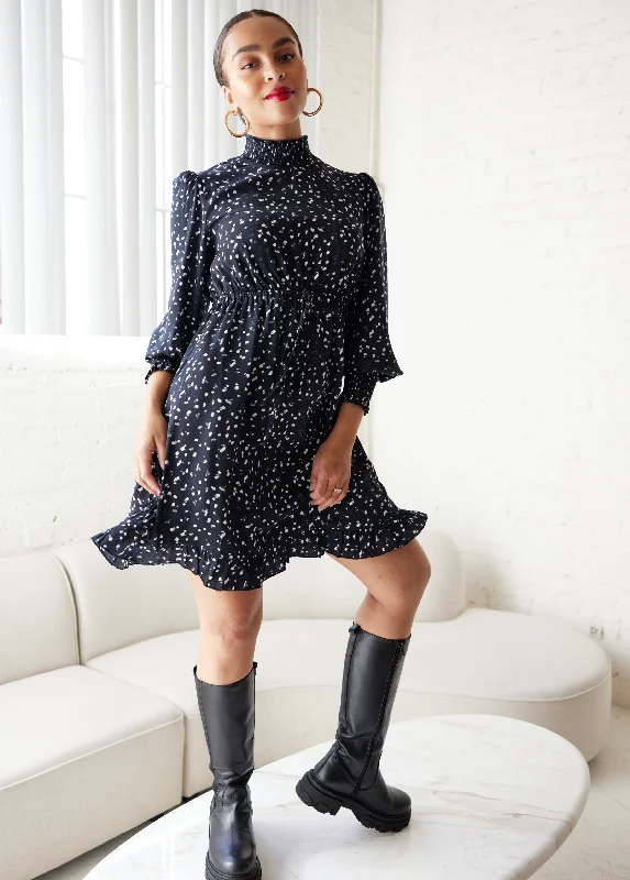 Soft Fabric Maternity Dresses for Comfort -The Mingle Black Maternity Dress