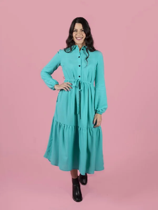 Ruffled Shirt Dress-Tilly and the Buttons Lyra Shirt Dress