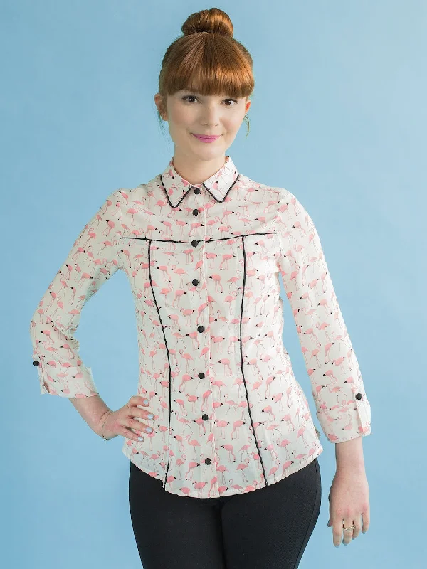 Everyday Button-down Shirt Dress-Tilly and the Buttons Rosa Shirt and Shirt Dress