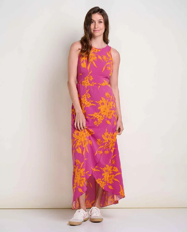 Women's Floral Lace Maxi Dress-Women's Sunkissed Maxi Dress - Flame Leaf Texture Print Women's Floral Lace Maxi Dress-Women's Sunkissed Maxi Dress - Flame Leaf Texture Print