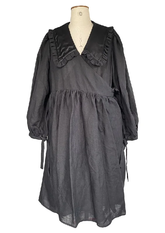 Soft Wrap Dress with Flared Sleeves -Women's Wrap Dress with Ribbon Tie -Trend Patterns TPC29 Gathered Wrap Dress Soft Wrap Dress with Flared Sleeves -Women's Wrap Dress with Ribbon Tie -Trend Patterns TPC29 Gathered Wrap Dress
