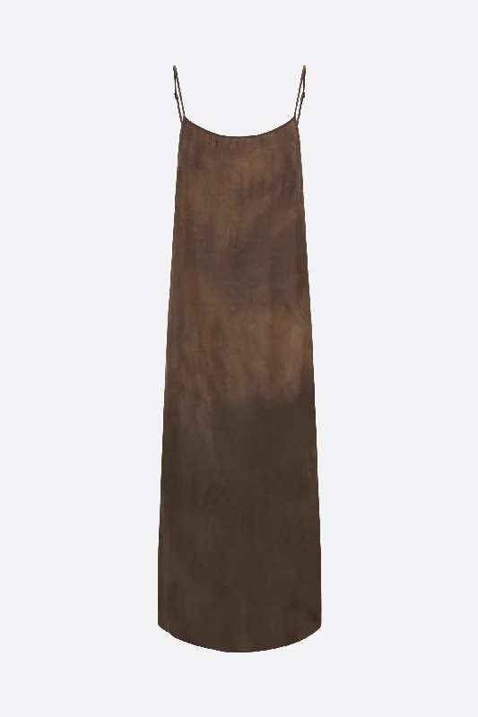 Classic Black Satin Slip Dress -Women's Silk Slip Dress for Night Out -Anaya twill slip dress