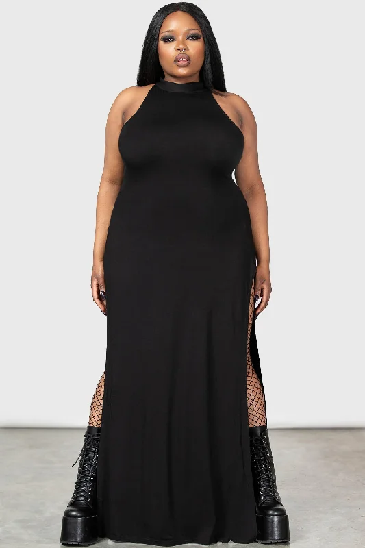 Women's Evening Maxi Dress-Under Queen Maxi Dress [PLUS]