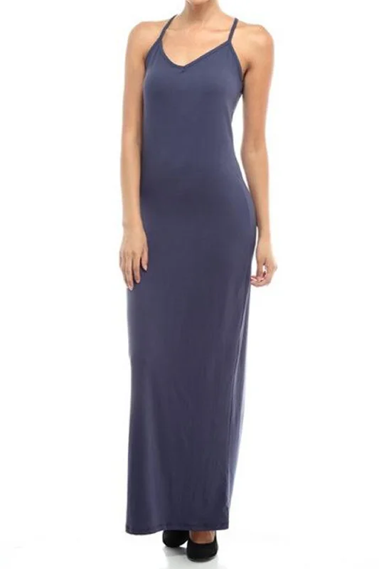 Women's Beach Maxi Dress-V-Neck Maxi Dress