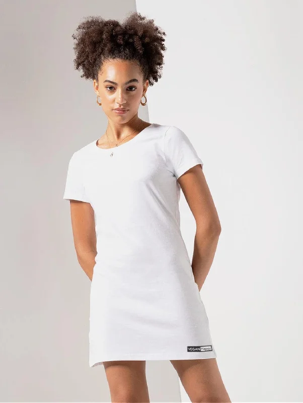 Summer Button-down Shirt Dress-Vegan Women's T-Shirt Dress | Multiple Colours