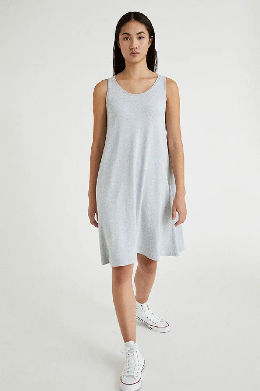 Short-sleeve Denim Shirt Dress-Sustainable Sleeveless Short Dress