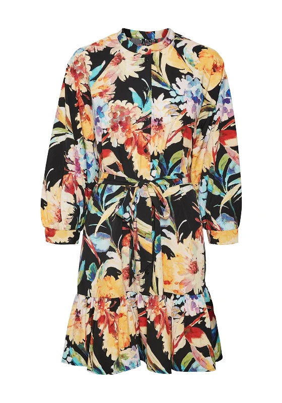 Comfortable Checkered Shirt Dress-Vero Moda Siw Cari Short Shirt Dress, Black