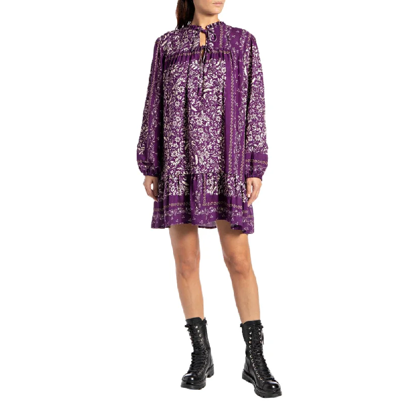 Twisted Shirt Dress-Replay Women's Vestito Short Dress