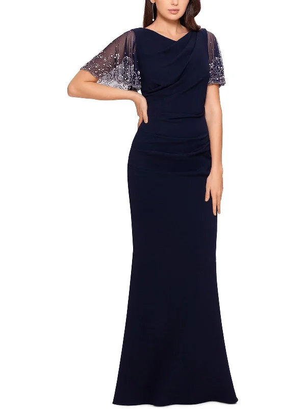 Sequin Mini Party Dress for Night Events -Womens Beaded Long Evening Dress