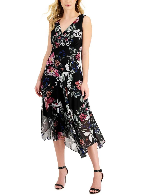 Women's Bodycon Dress with Mesh Panels -Womens Chiffon Long Sheath Dress