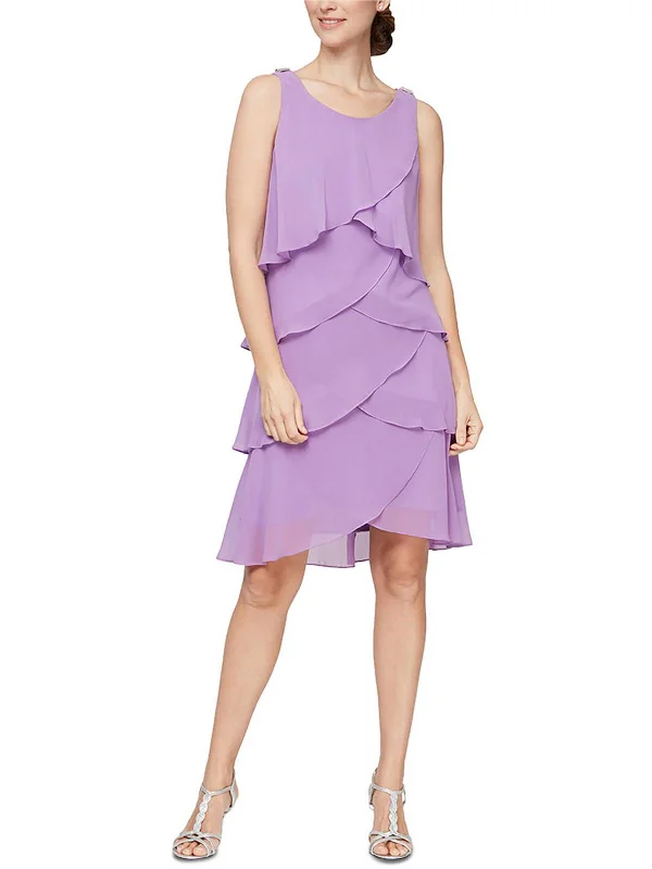 Simple Wrap Party Dress for Effortless Look -Womens Chiffon Sleeveless Cocktail And Party Dress Simple Wrap Party Dress for Effortless Look -Womens Chiffon Sleeveless Cocktail And Party Dress