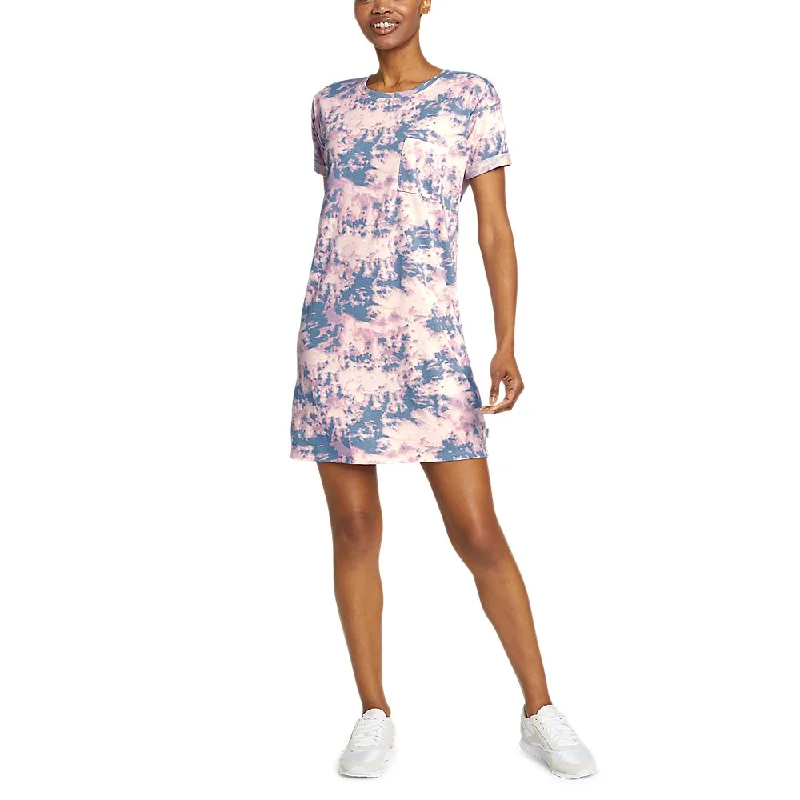 Comfortable Plaid Shirt Dress-Women's Coast and Climb Short-Sleeve T-Shirt Dress