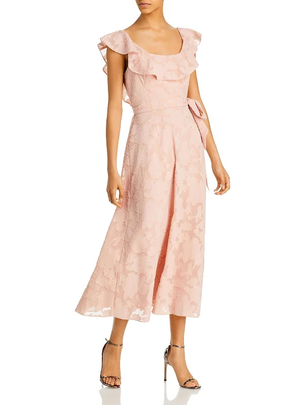 Casual Wrap Party Dress for Relaxed Vibe -Womens Cold Shoulder Maxi Cocktail and Party Dress