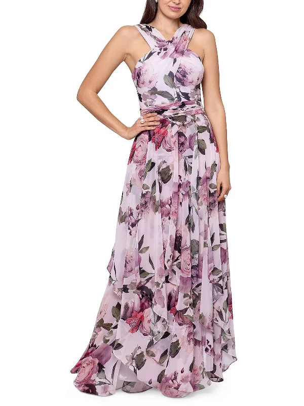 Women's Flowy Maxi Dress-Womens Criss-Cross Maxi Maxi Dress