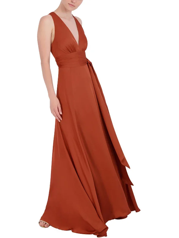 Midi Sequin Party Dress for Dazzling Night -Womens Cut-Out Back Long Evening Dress