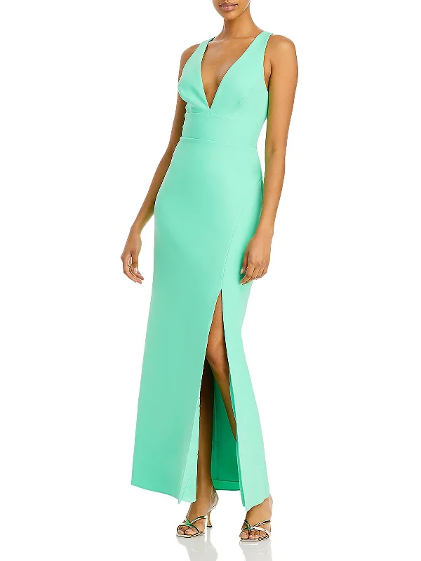 A-line Party Dress for Comfortable Fit -Womens Cut-Out Maxi Evening Dress
