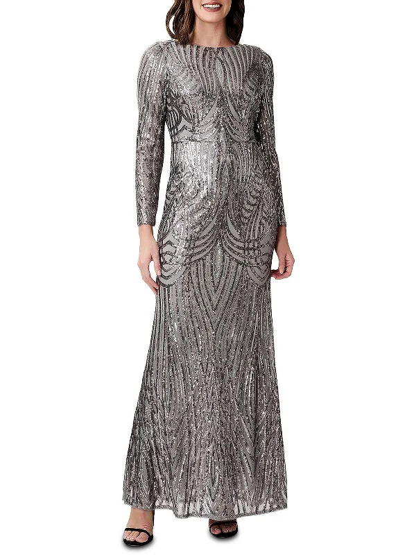 Strapless Sequin Party Dress for Glamorous Style -Womens Embellished Mermaid Evening Dress