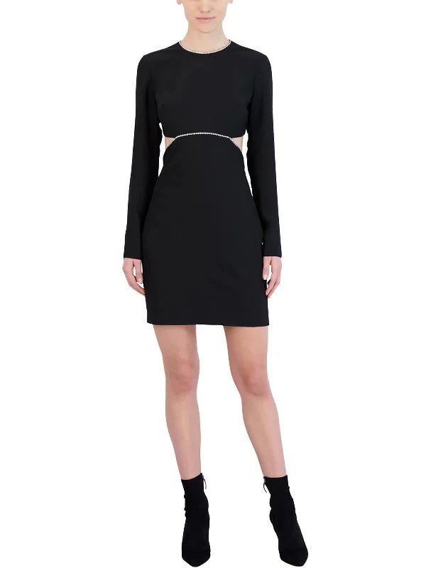 Wrap Around Party Dress for Flattering Fit -Womens Embellished Mini Cocktail and Party Dress Wrap Around Party Dress for Flattering Fit -Womens Embellished Mini Cocktail and Party Dress