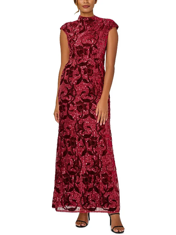 Classic A-Line Party Dress for Timeless Elegance -Womens Embroidered Maxi Evening Dress