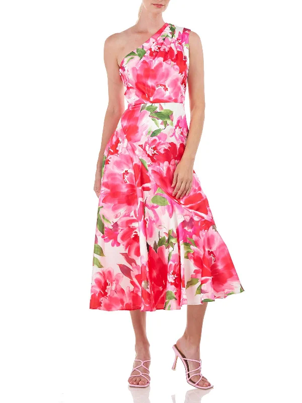 Sequin Bodycon Party Dress for Glamorous Appeal -Womens Floral One Shoulder Cocktail and Party Dress Sequin Bodycon Party Dress for Glamorous Appeal -Womens Floral One Shoulder Cocktail and Party Dress