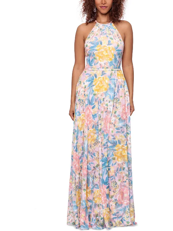 Chic Green Party Dress for Special Occasion -Womens Floral Print Maxi Evening Dress Chic Green Party Dress for Special Occasion -Womens Floral Print Maxi Evening Dress
