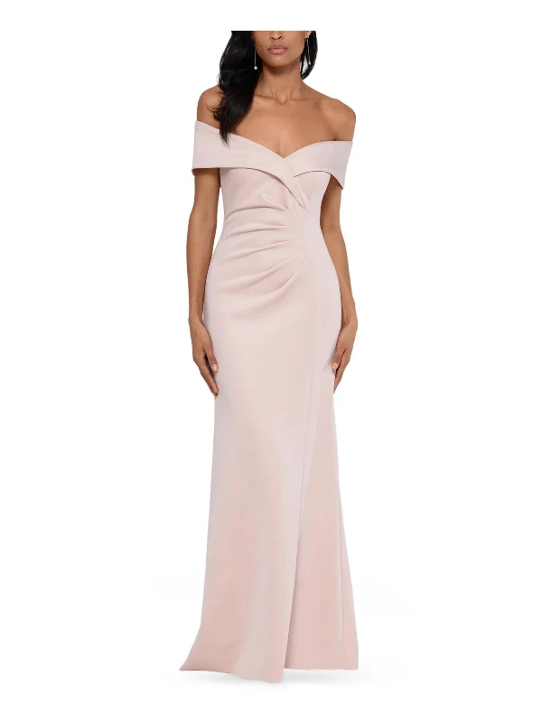 Long Sleeve Bodycon Party Dress for Sleek Look -Womens Gathered Off-The-Shoulder Evening Dress Long Sleeve Bodycon Party Dress for Sleek Look -Womens Gathered Off-The-Shoulder Evening Dress