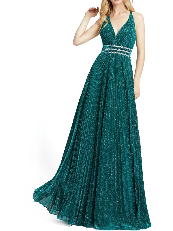 Beaded Strap Party Dress for Evening Glam -Womens Glitter Full Length Evening Dress Beaded Strap Party Dress for Evening Glam -Womens Glitter Full Length Evening Dress