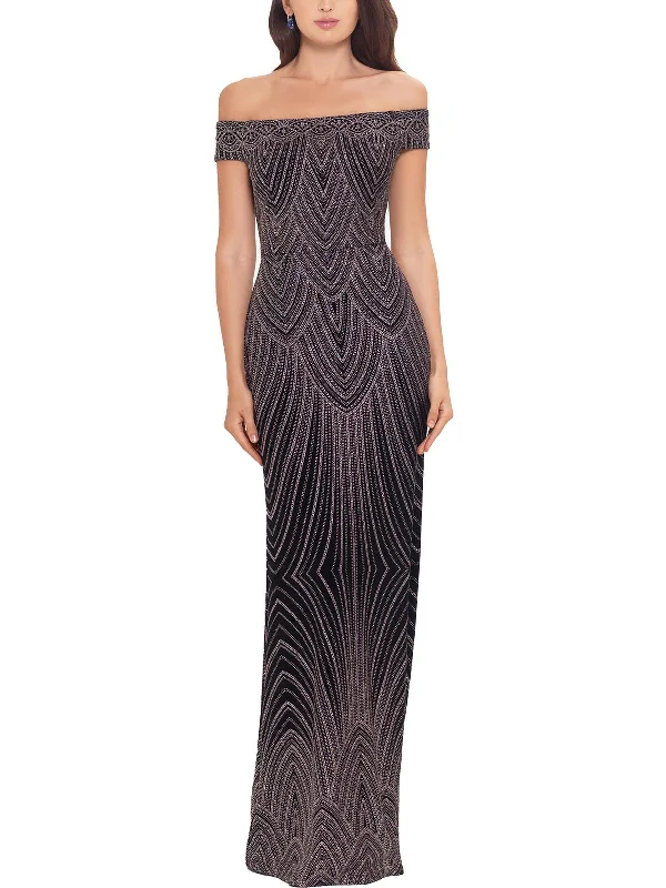 Long Sleeve Bodycon Party Dress for Sleek Look -Womens Glitter Sheath Evening Dress
