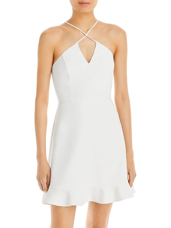 Off-Shoulder Party Dress for Special Occasion -Womens Halter Mini Cocktail and Party Dress