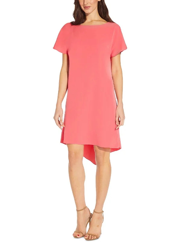 Cold Shoulder Party Dress for Elegant Vibe -Womens Hi Low Midi Cocktail and Party Dress