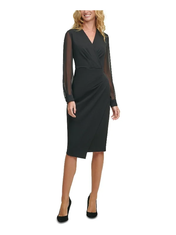 Professional Work Dress for Office -Womens Illusion Asymmetrical Wear to Work Dress Professional Work Dress for Office -Womens Illusion Asymmetrical Wear to Work Dress