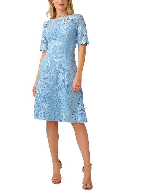 Boho Party Dress for Casual Style -Womens Lace Midi Cocktail and Party Dress