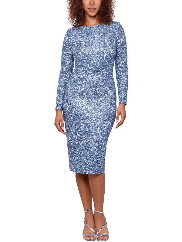 Backless Sequin Party Dress for Glamour -Womens Lace Midi Evening Dress